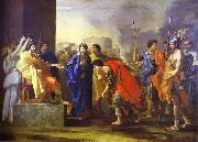 Nicolas Poussin The Continence of Scipio, oil